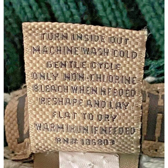 Duluth Trading Sweater Womens XS Forest Green White Fair Isle Cotton Nylon Wool - Picture 5 of 9